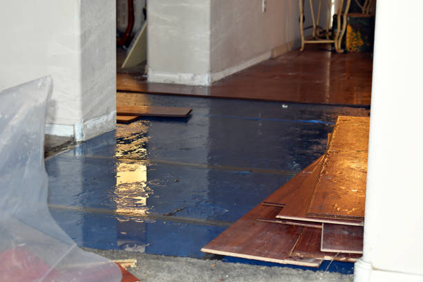 Professional Water Damage Restoration technician working in Plover, WI